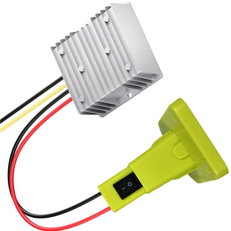 A96I-For Ryobi DC 18V To DC 12V 20A 240W Converter Adapter Step Down DIY Voltage Regulator Buck Boost Auto Functionality