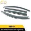 2019 Song PRO Rain Guards 3D Stainless Steel Bright Trim Rain Deflector Sticker Accessories