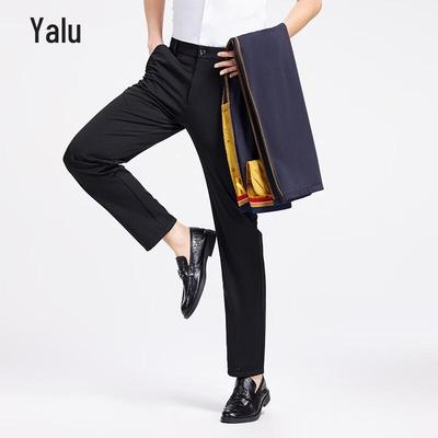 Мужские брюки Yalv из ледяного шелка прямого кроя в стиле business casual