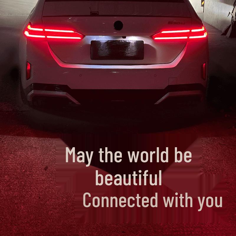 BMW License Plate Projection Lights: Compatible with 1, 3, 4, 5 Series, X1, iX3, X5, M3, M4 - Welcome Atmosphere Upgrade.