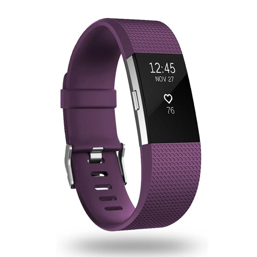 Fitbit Charge 2 Клетчатый узор TPE Спортивный сменный ремешок на запястье