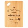 Planche À Découper - PLANETEE - Préparatrice Adorée - Bambou - 30 X 20 X 1 Cm - Trou D'accroche 24 Mm