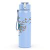 1PC Chicken Dandelion Flower Pattern 750ml Color Plastic Sports Water Bottle Leakproof Flip Straw Lid Suitable for Sports Office Home Use