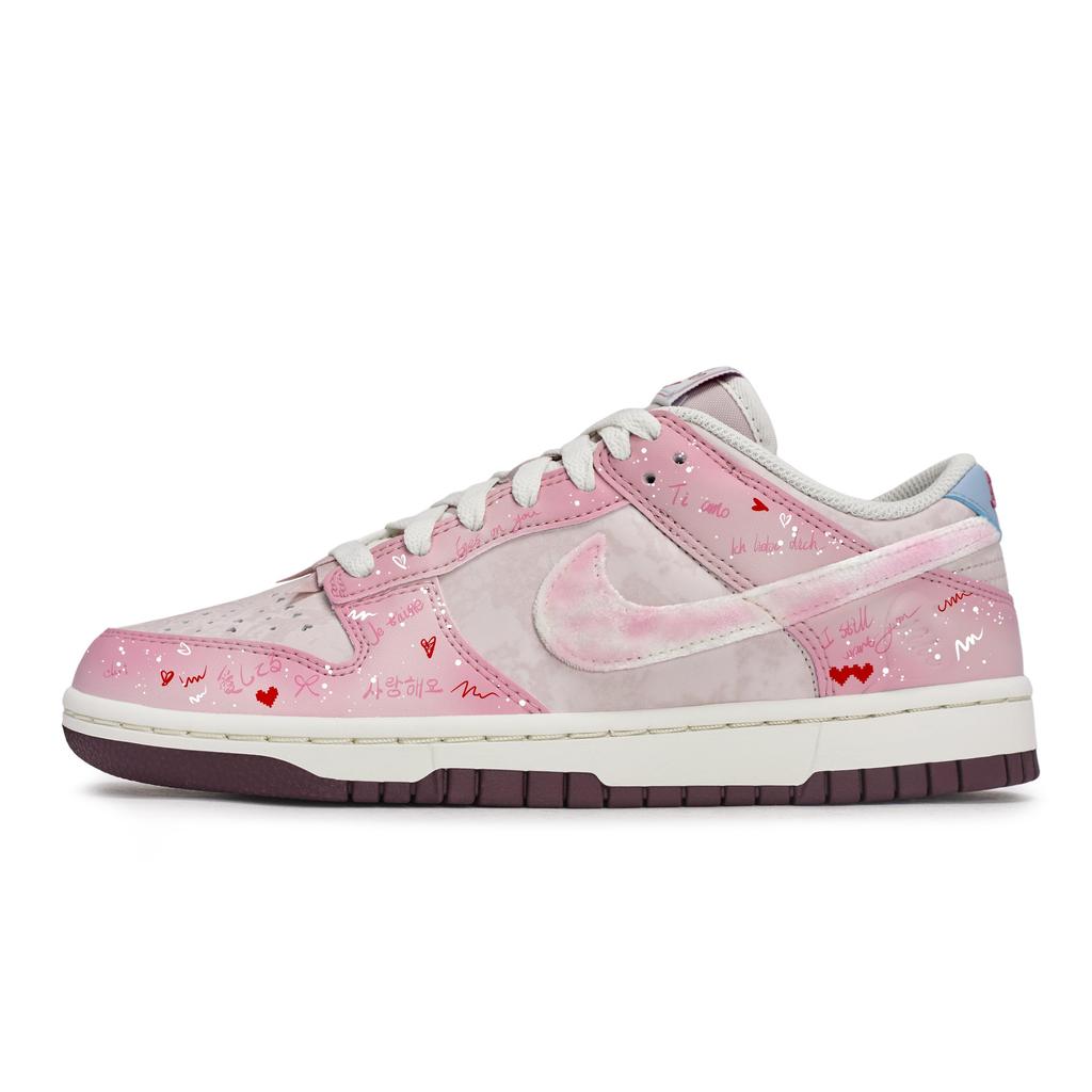 Nike Dunk 811 Производство, Входящий звонок, Специальная коробка для обуви Нескользящая Низкие кеды для скейтборда Женские Бежевый Розовый IQ1145-610(Team80-S-BOX)