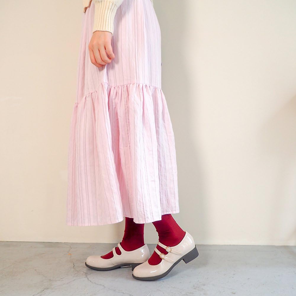 Туфли-лодочки с длинными двойными ремешками для любых погодных условий, удобные для ходьбы, широкие, на высоком каблуке, идеально подходят для дождливой погоды, низкие, классического стиля от Daddy Long Legs, японская обувь