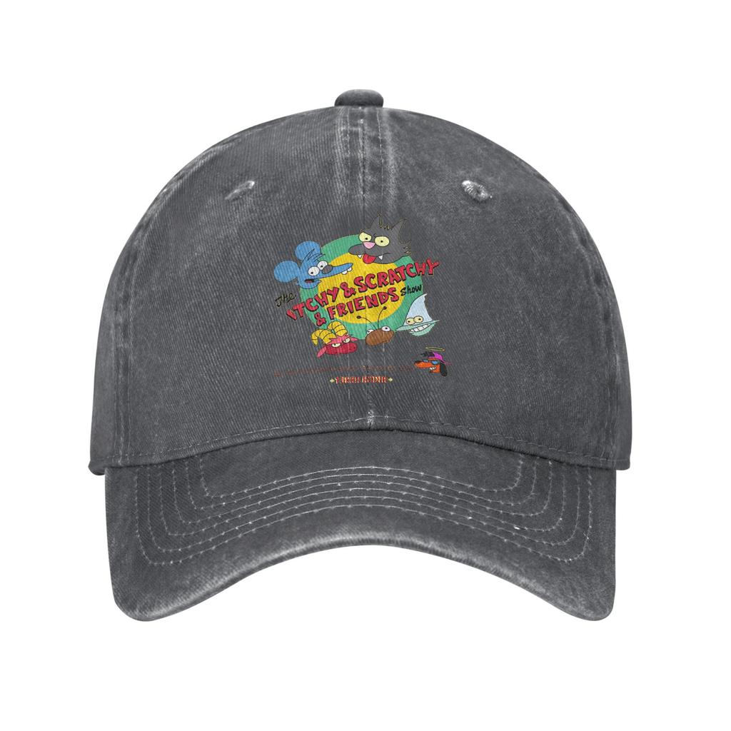 Tom Cartoon Jerrys Show 2 Washed Baseball Cap  Trendy Sun Hip Hop Hats Summer Men Women Hunting Camping Baseball Caps