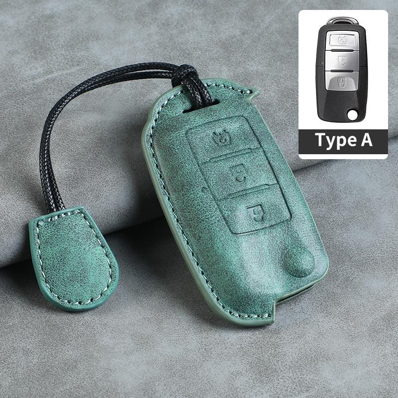 For BAIC WEVAN M35 M30 M20 HYOSOW S3 S3l20 M30S S6 S2 S5 Bispeed T5 Leather Key Cover Keychain Key Case Car Key Rope Keyring