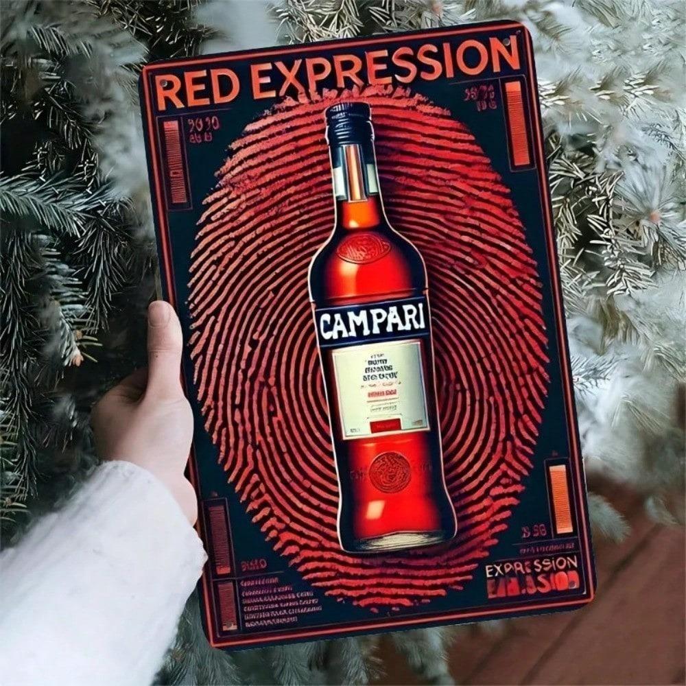 Винтажная металлическая табличка Campari Настенный декор Ретро Постер для бара кафе