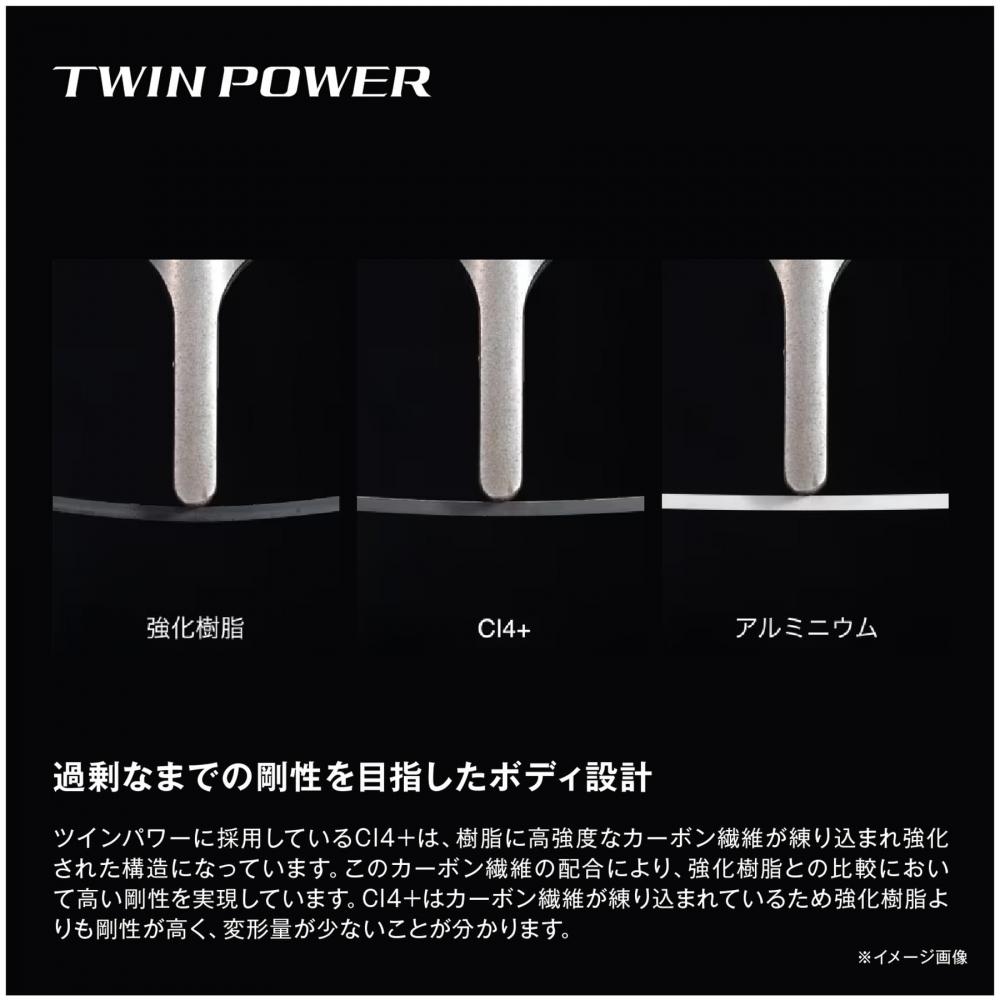 SHIMANO Spinning Reel 24 Twin Power 4000XG