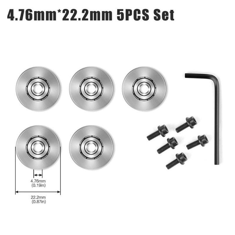 Шариковые подшипники для фрезерной фрезы, направляющие, набор ключей для подшипников, комплект принадлежностей 4,76 мм, 6,35 мм, 12,7 мм