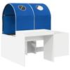 Bed with Tunnel 4 pcs Artisan Oak and Blue Wood Based Material