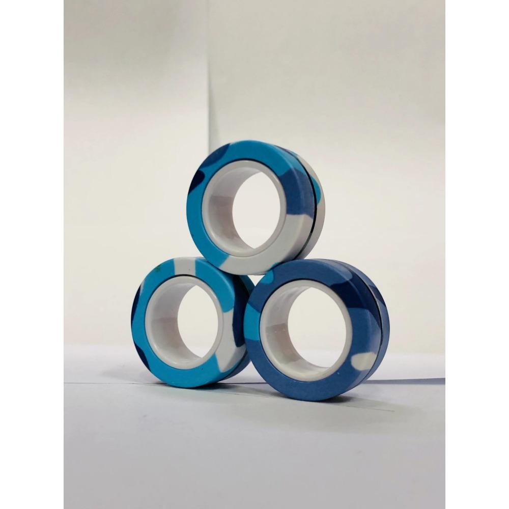 3 шт. Магнитные кольца на пальцы Разноцветный набор спиннеров для снятия стресса и тревоги