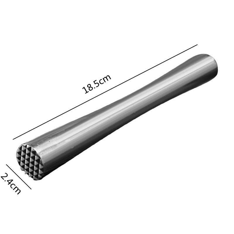 Stainless Steel Muddler with Ice Crushing Hammer Cocktail Bar Tool for Mixing Fruit Drinks Durable DIY Bartender Accessory 5