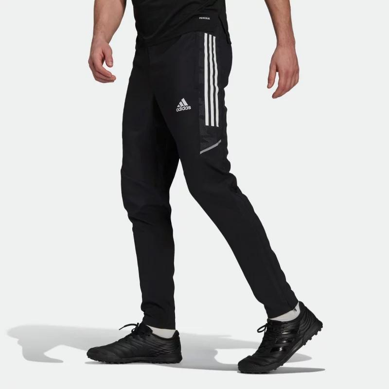 adidas Зауженные беговые тренировочные футбольные брюки мужские черные GE5420