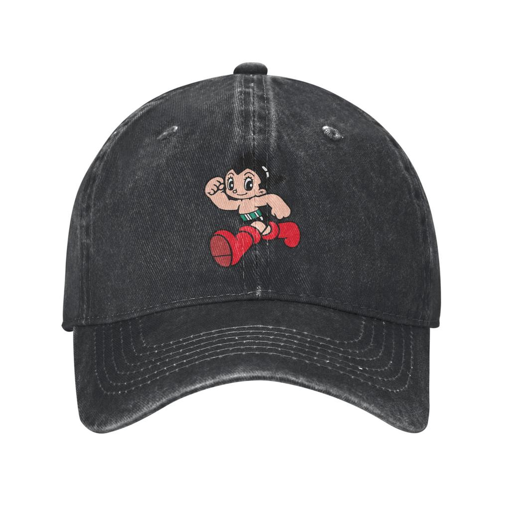 Astroboy Astro Boy Baseball Cap Vintage Distressed Denim Snapback Cap for Unisex Women Outdoor All Seasons Travel Fit Caps Hat