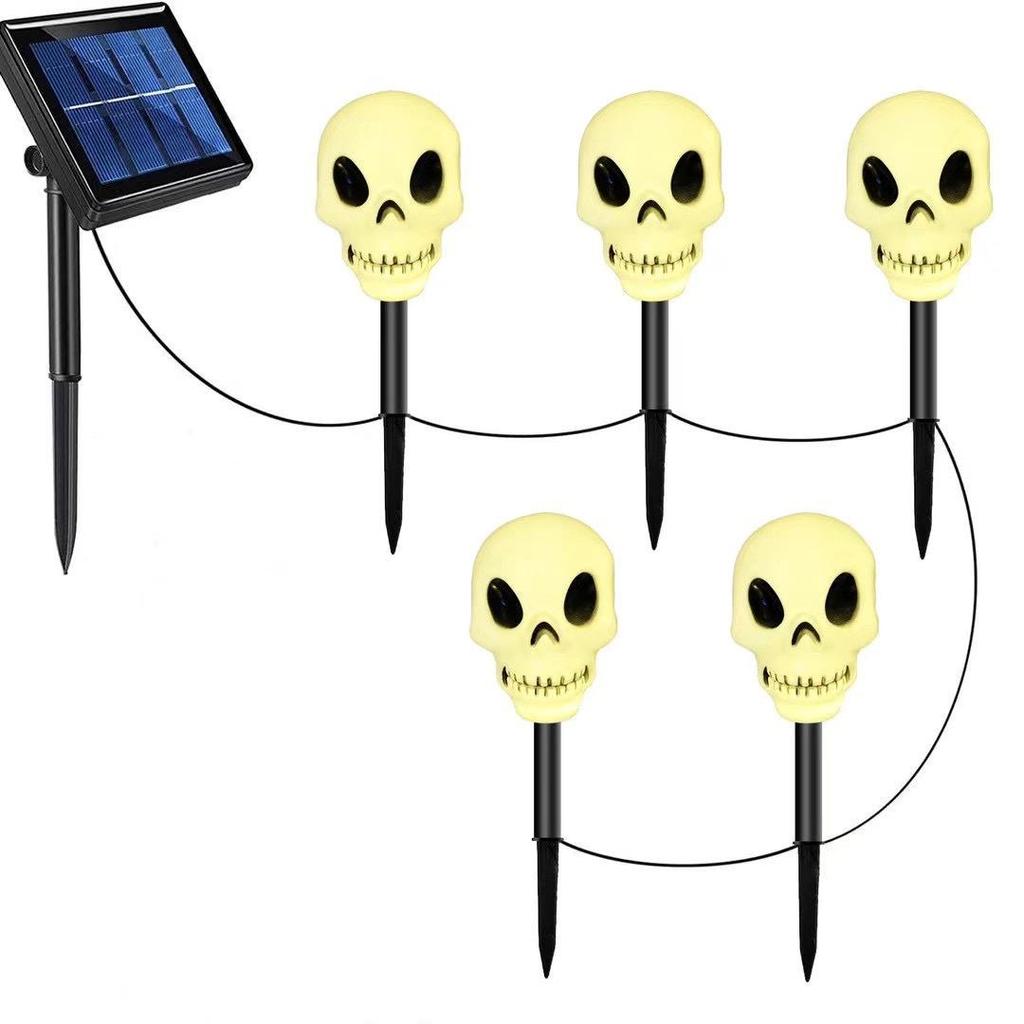 Solar LED Halloween Pumpkin Lantern for Outdoor Garden - Waterproof Decoration