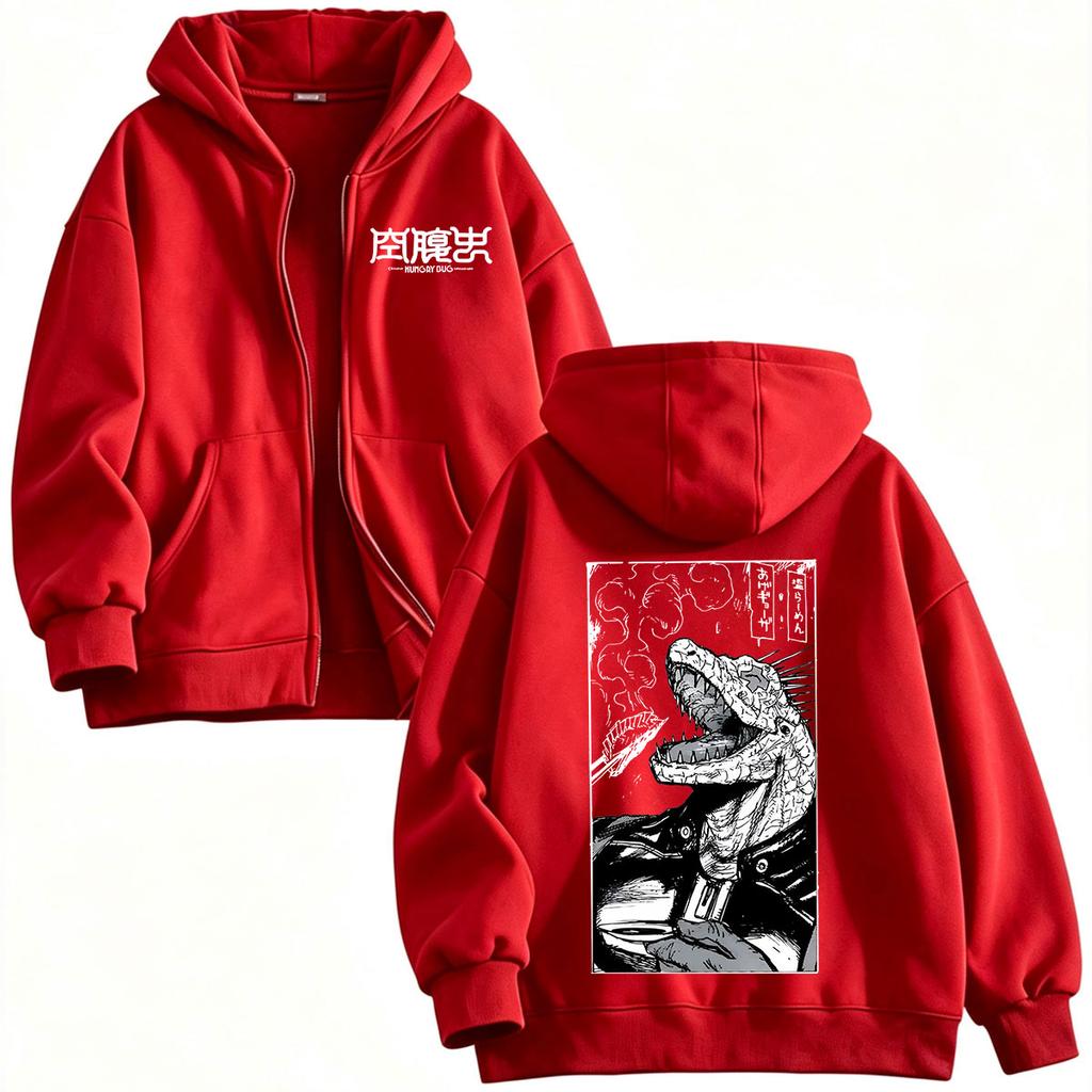 Anime Dorohedoro Hungry Bug Kaiman Zipper Hoodies Men Women Clothing Fashion Zip Up Hooded Sweatshirt Long Sleeves Jackets Caots
