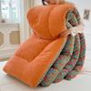 Floral Printed Thickened Warm Winter Quilt Fluffy Soft Weighted Blanket for Sleeping Double Bed Skin-Friendly Quilted Comforter