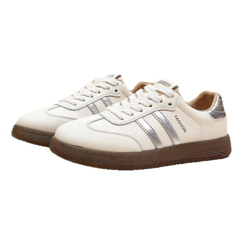 Кожаные немецкие тренировочные туфли женские универсальные мягкие подошвы не устают женские туфли 2025 весна и лето новые дышащие повседневные туфли Форрест Гамп