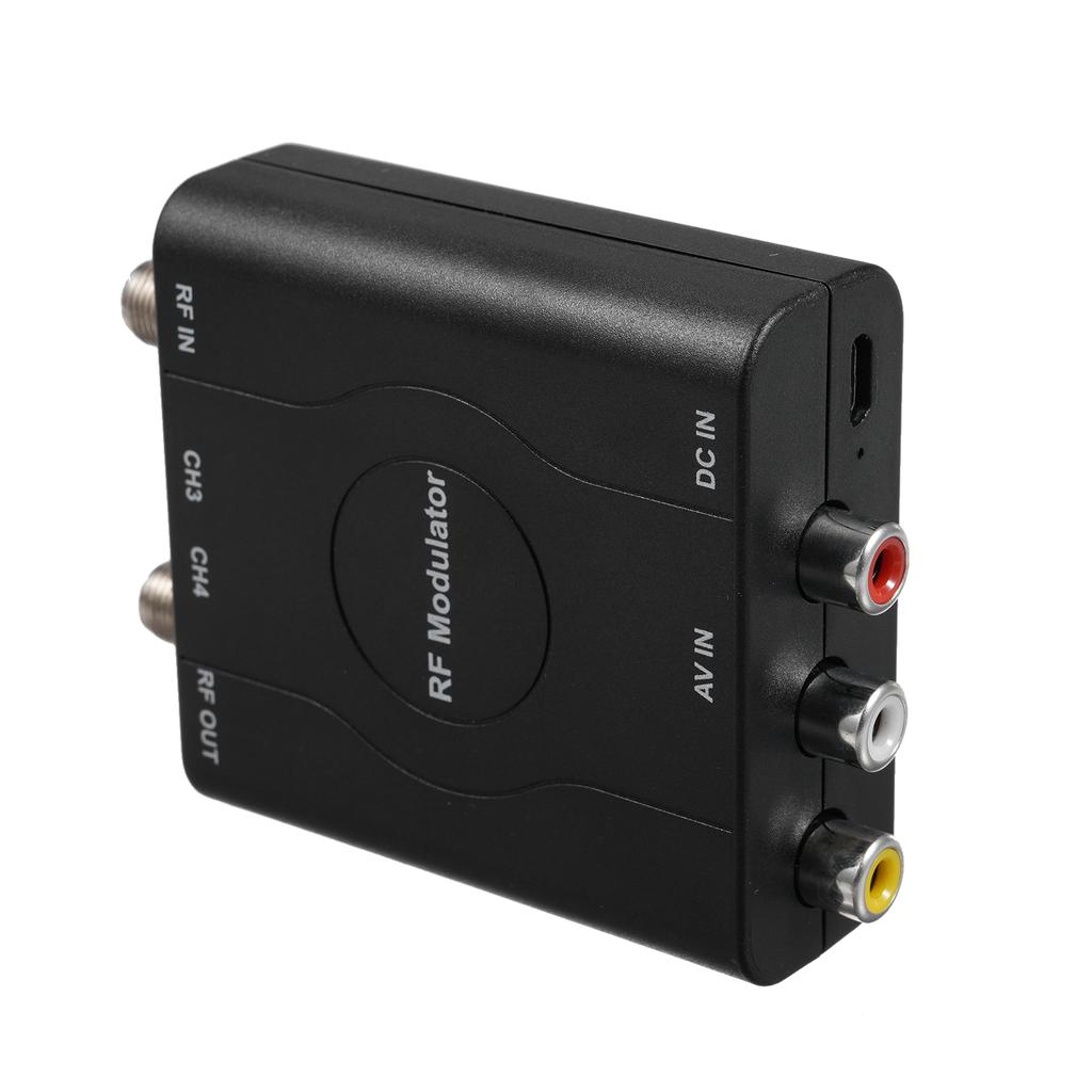 Радиочастотный модулятор AV-RF-конвертер NTSC CH3CH4-каналы Адаптер видеовхода для телевизоров с аналоговым сигналом