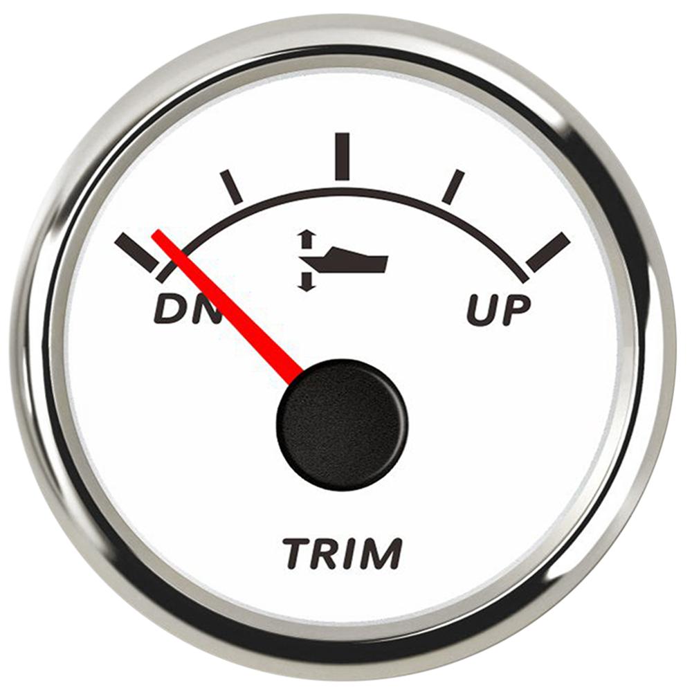 52mm Marine Trim Gauge Waterproof Trim Gauge UP-DN with Red Backlight for Auto Motor Parts Yacht 9-32V Car Accessories