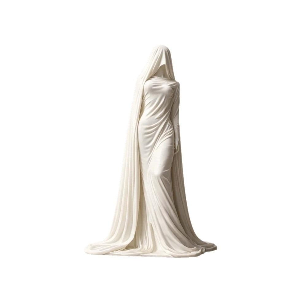 Ghost Girl Cloak Woman Statue Decoration Character Sculpture Wine Cabinet Decor