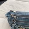 Women Denim Crossbody Bag Casual Zipper Shoulder Purse Unbranded