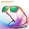 Unisex Square Sport Sunglasses UV400 Polarized TAC Lens Cycling Hiking Outdoor Activities PC Frame