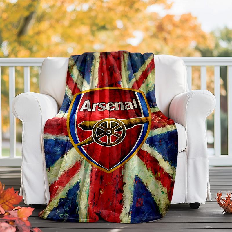 1pc A-Arsenal10 Theme Blanket - Digital Print, Polyester, Cozy for All Seasons, Perfect for Outdoor, and Travel