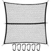 Cargo Net for Pickup Truck Bed Compatible with Nissan Frontier 2Dr 4Dr SV 4X Crew Cab KingCab 2000-2026 Accessories Mesh Organizer Stretchable 4'x4'