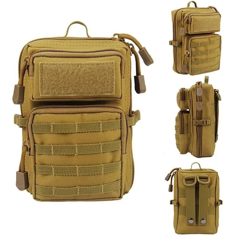 Многофункциональная сумка Molle Hip Waist EDC Bag Большая вместимость Кошелек Держатель для телефона Сумки Кемпинг Походы Охота Поясная сумка