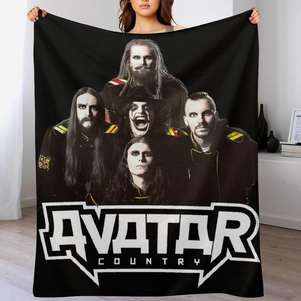 best art of avatar band Throw Blanket Warm Cozy Throw Blanket for Living Room Couch