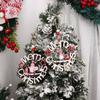 Hollowed Out Christmas Tree Pendant Rudolph Christmas Decoration Christmas Wooden Pendant  Festival