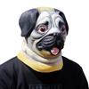 Латексная маска мопса на Хэллоуин, карнавальный реквизит