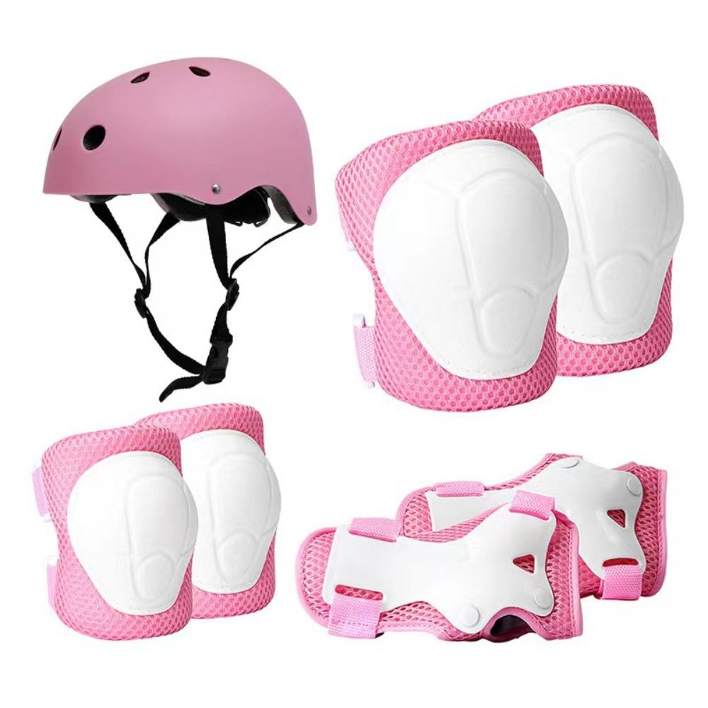 Детская защита для роликовых коньков, защита для баланс-байка, защита для скейтборда, защита для катания на коньках, наколенники, налокотники, велосипедный набор из шести или семи предметов