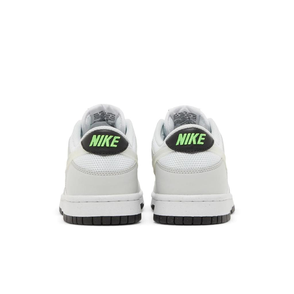 Nike Dunk Low Grade School 'Glitch Swoosh' (Unisex) Photon Dust / Black / White Kids' Skateboarding Shoes DV3033 001