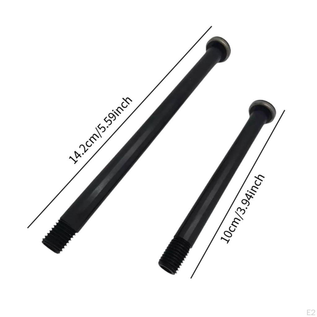 Передняя задняя сквозная ось, набор сменных трубчатых валов вилки велосипеда, профессиональные черные оси велосипеда