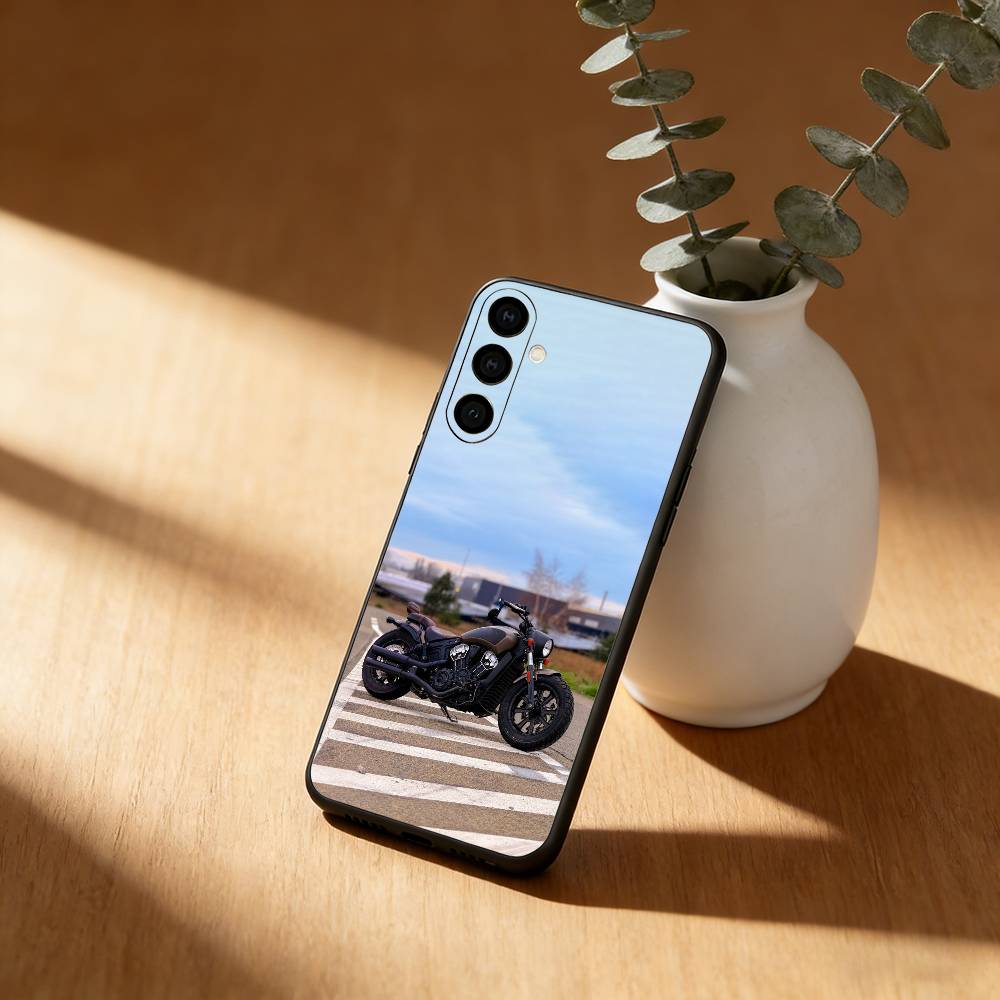 Мотоцикл разведчик Чехол для телефона для Samsung Galaxy A91,80,73,72 ,71,53,52,32 ,31,22,21s,20,Мягкий черный чехол