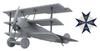 Mon Model Немецкий истребитель Fokker с медалью Pour Le Merite Пластиковая модель 1/24 Dr.1 MQS-003S