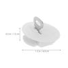 8Pcs Money Saving Box Stopper Lock Key Piggy Bank Plug Replacement Plastic Round Bottom Cover Secure Coin Bank Hole Plug White