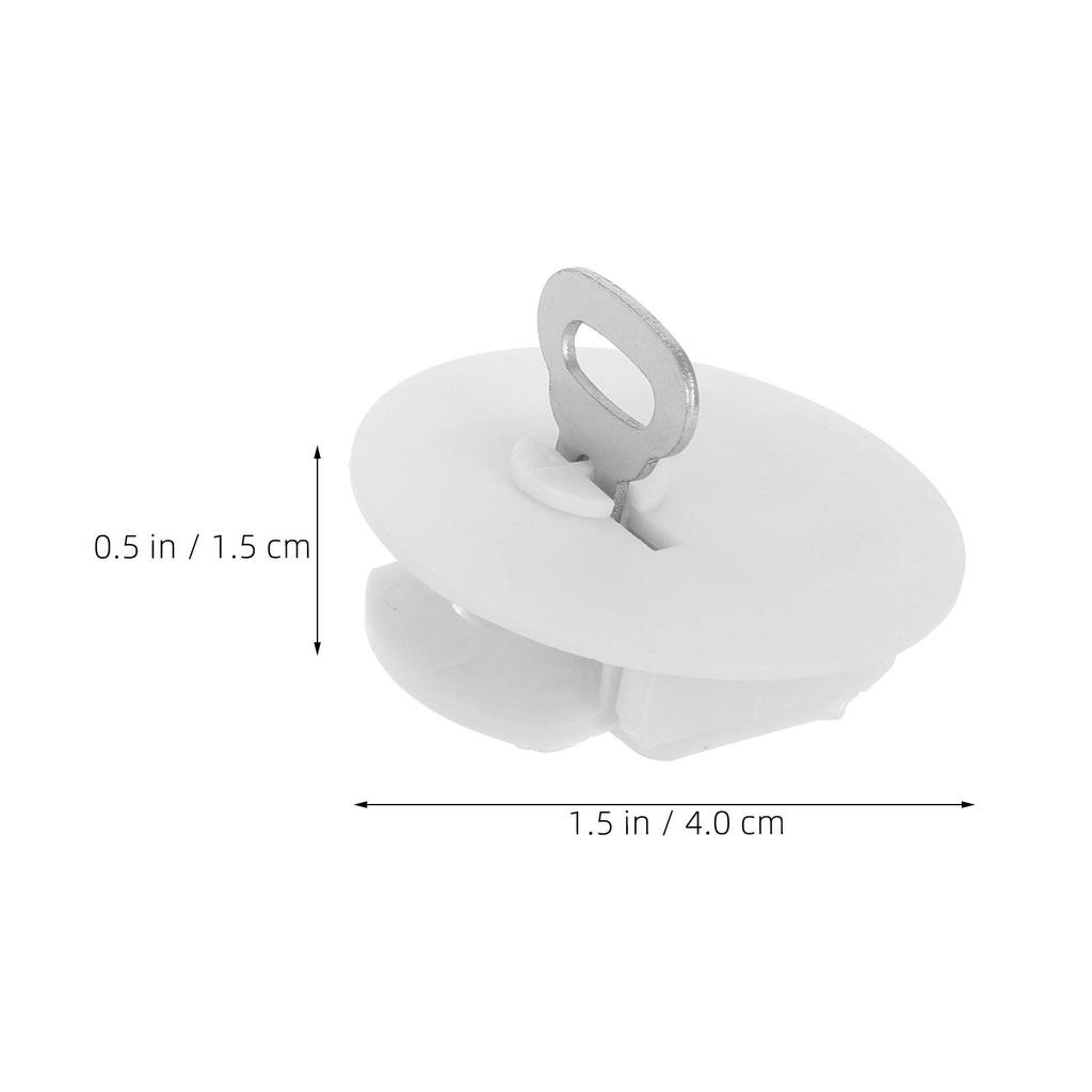 8Pcs Money Saving Box Stopper Lock Key Piggy Bank Plug Replacement Plastic Round Bottom Cover Secure Coin Bank Hole Plug White