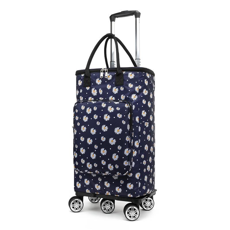 Складная Портативная Тележка для Продуктов с Сумкой - Бытовая Тележка для Супермаркета