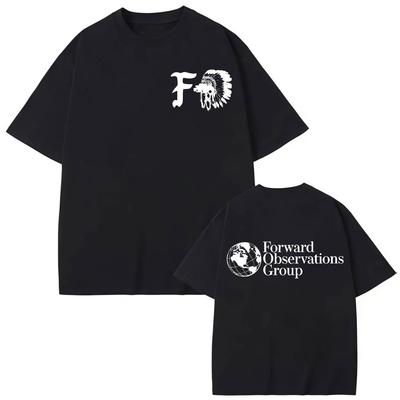 Футболка с принтом Forward Observations Group Модный тренд уличной моды Футболки с коротким рукавом Мужские Женские Повседневная Свободная Хлопковая Футболка
