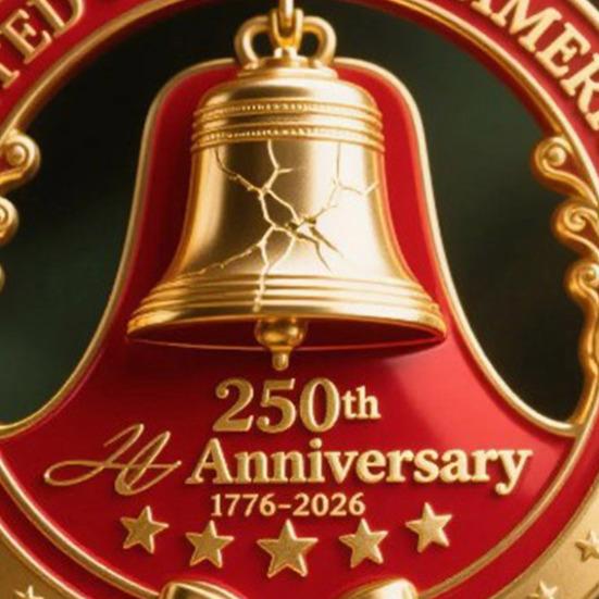 3 шт. Подвеска на елку США. Юбилейное 250-летие колокольчик-украшение создатели праздничной атмосферы с подвеской