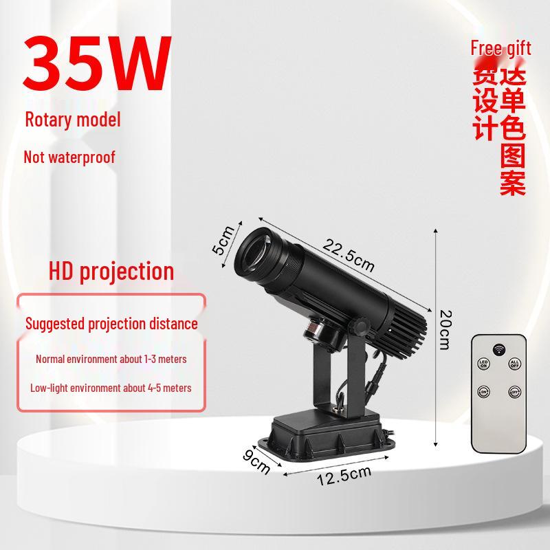 Светодиодный проектор вращающегося логотипа для наружных вывесок магазинов