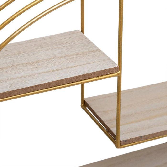 Круглая настенная полка из металла Atmosphera - Золото