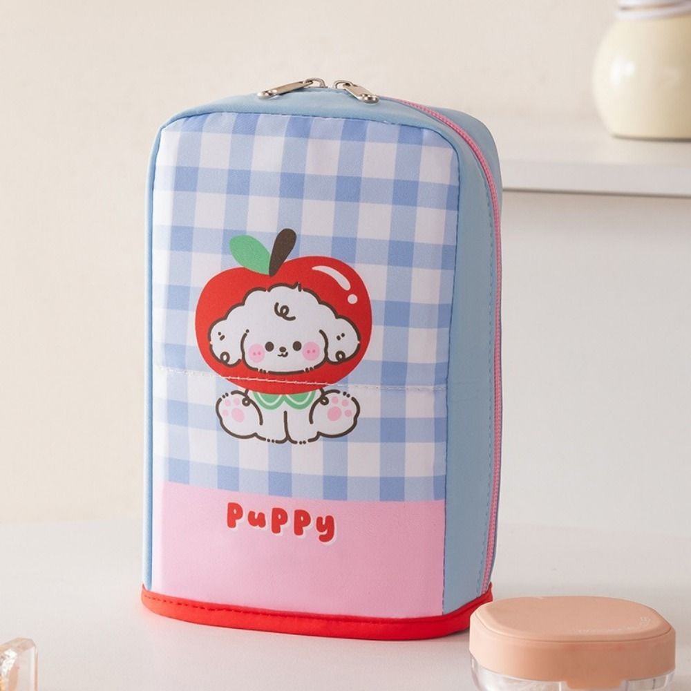 Oxford Cloth Standing Cosmetic Pouch Dust-proof Makeup Brush Holder Makeup Organizer Pen Storage