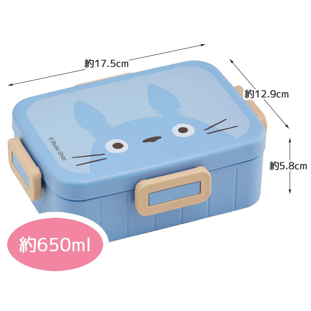 Skater Silver Ion антибактериальный 4-точечный замок Bento Box 650 мл Totoro My Neighbor Totoro Face Ghibli YZFL7AG Ag+