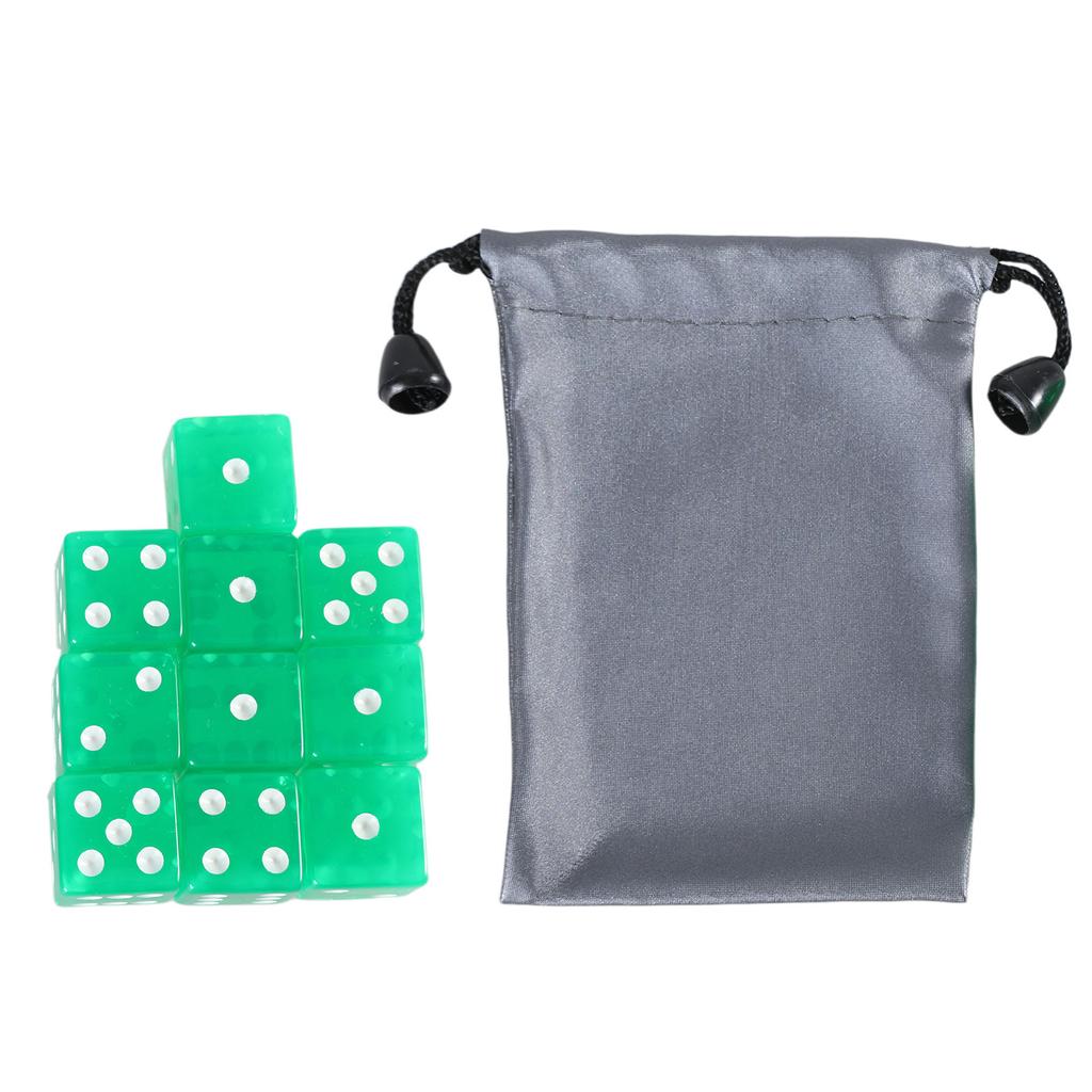 19mm Six Sided Dices Acrylic Game Dices Classroom Colorful Teaching Dices Educational Counting Toy Math Learning Tool