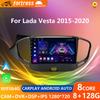 2 Din Android 12 автомобильный радиоприемник мультимедиа видеоплеер для LADA Vesta Cross Sport 2015-2019 GPS 4G WIFI стерео Carplay Auto QLED RDS